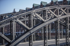 Brücke über den Hafen, Elbe, Speicherstadt Hamburg